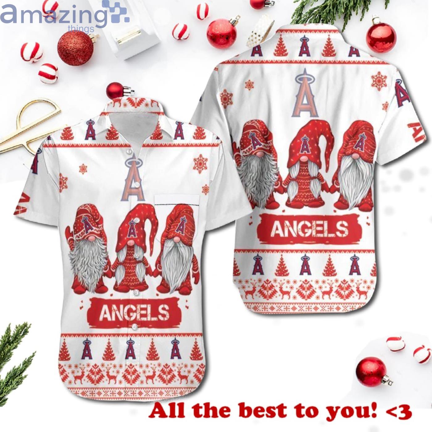 Christmas Gnomes Los Angeles Angels Christmas Pattern 3D Hawaiian