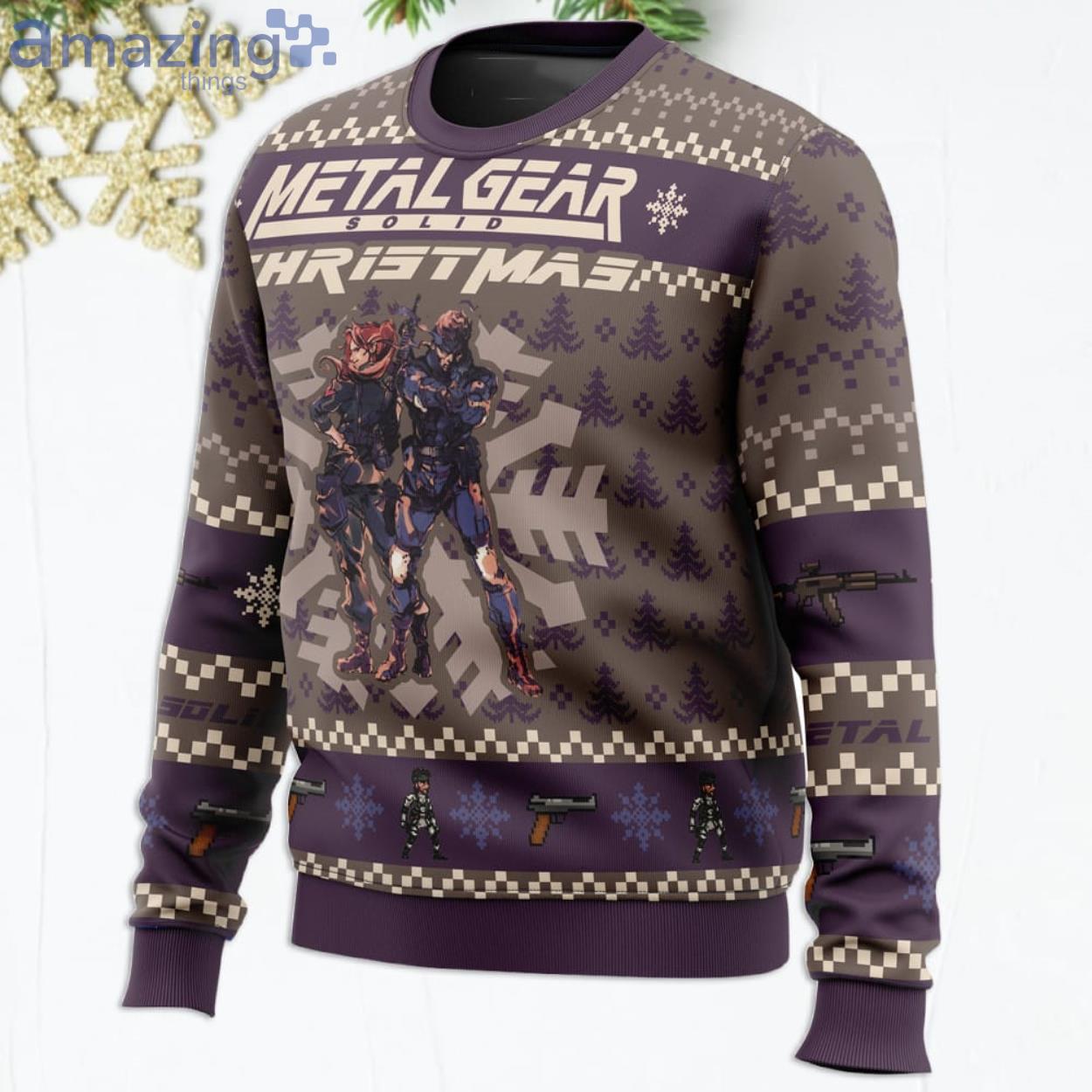 Christmas Metal Gear Solid Funny Christmas Gift Ugly Christmas Sweater image Christmas Metal Gear Solid Funny Christmas Gift Ugly Christmas Sweater Product Photo 2