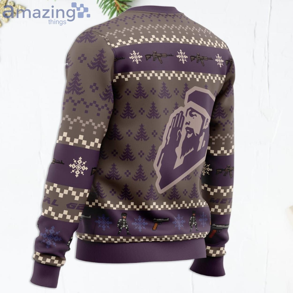 Christmas Metal Gear Solid Funny Christmas Gift Ugly Christmas Sweater image Christmas Metal Gear Solid Funny Christmas Gift Ugly Christmas Sweater Product Photo 3