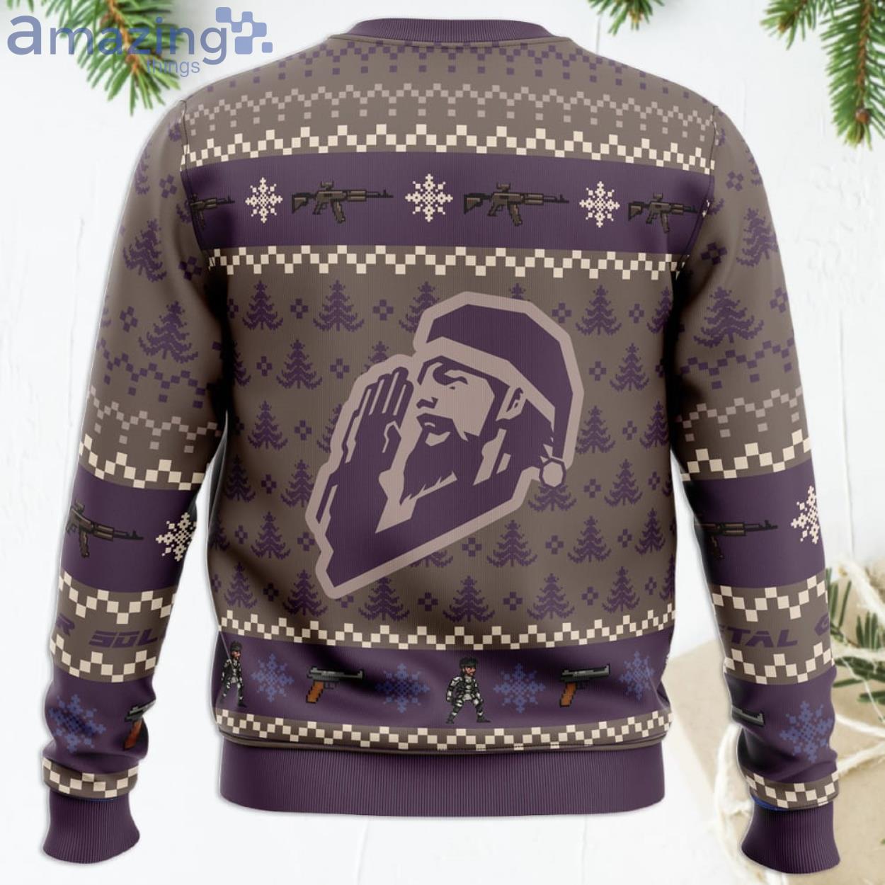 Christmas Metal Gear Solid Funny Christmas Gift Ugly Christmas Sweater image Christmas Metal Gear Solid Funny Christmas Gift Ugly Christmas Sweater Product Photo 4