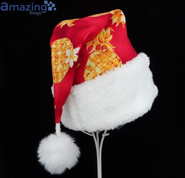 Christmas Pineapple And Tropical Christmas Santa Hat For Adult And Child Product Photo 2