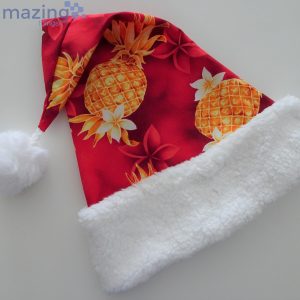 Christmas Pineapple And Tropical Christmas Santa Hat For Adult And Child image Christmas Pineapple And Tropical Christmas Santa Hat For Adult And Child Product Photo 4
