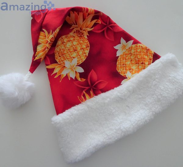 Christmas Pineapple And Tropical Christmas Santa Hat For Adult And Child Product Photo 4