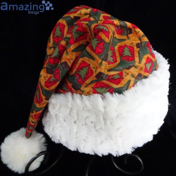 Christmas Tree pine Tree Pattern Christmas Santa Hat For Adult And Child Product Photo 5