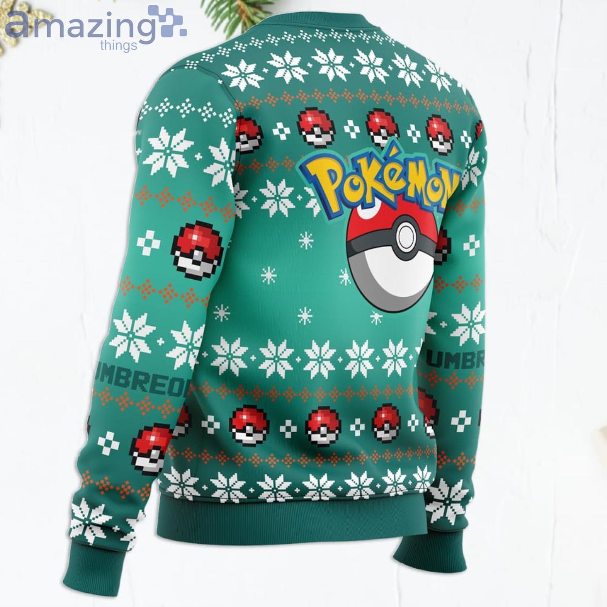 Christmas Umbreon Pokemon Funny Christmas Gift Ugly Christmas Sweater image Christmas Umbreon Pokemon Funny Christmas Gift Ugly Christmas Sweater Product Photo 3