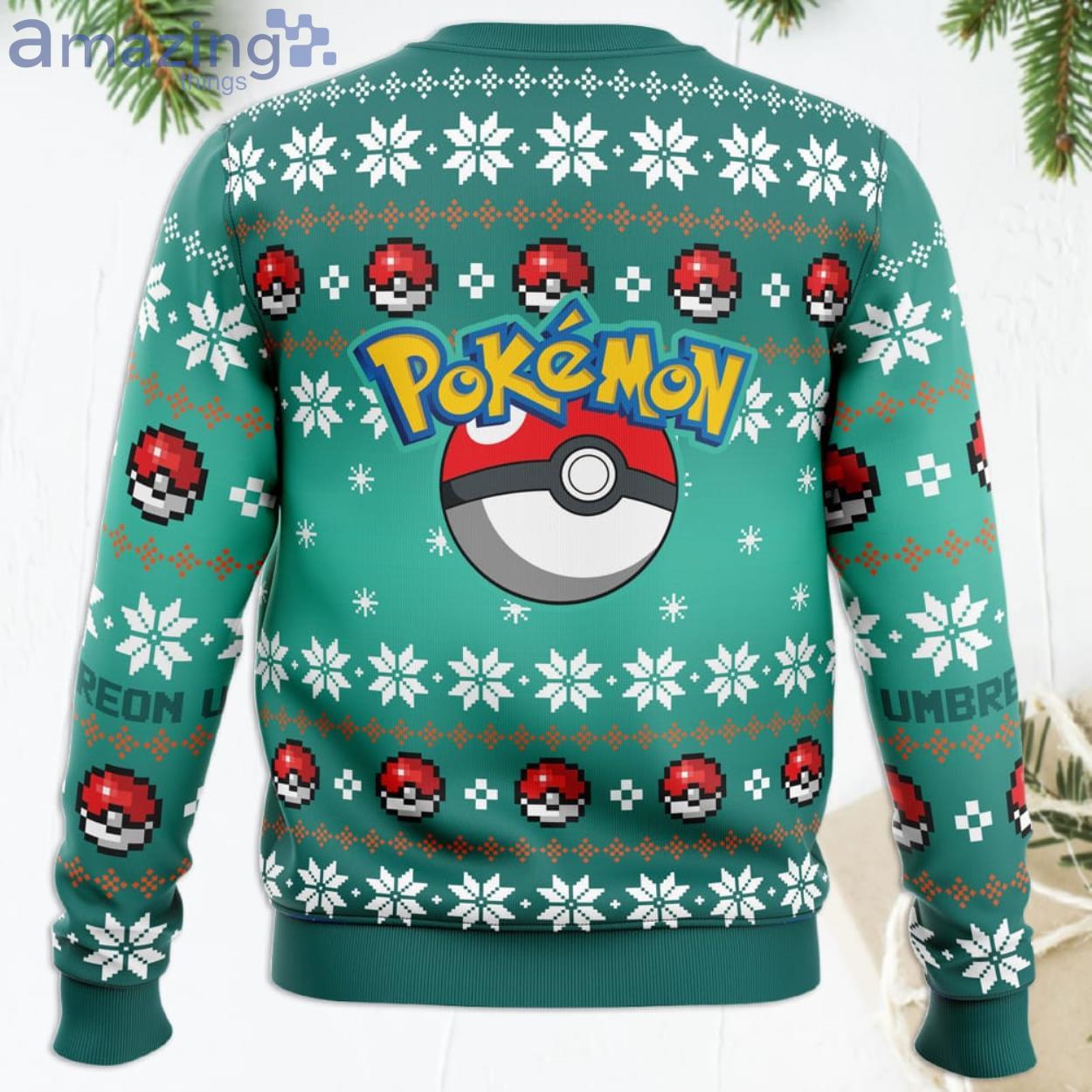 Christmas Umbreon Pokemon Funny Christmas Gift Ugly Christmas Sweater image Christmas Umbreon Pokemon Funny Christmas Gift Ugly Christmas Sweater Product Photo 4