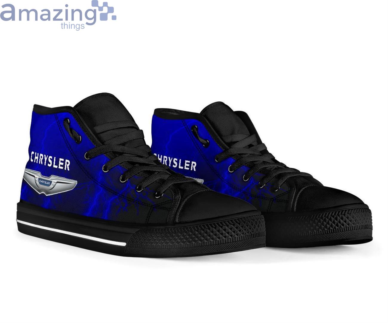 Chrysler Thunder and Lightning Blue High Top Shoes image Chrysler Thunder and Lightning Blue High Top Shoes Product Photo 3