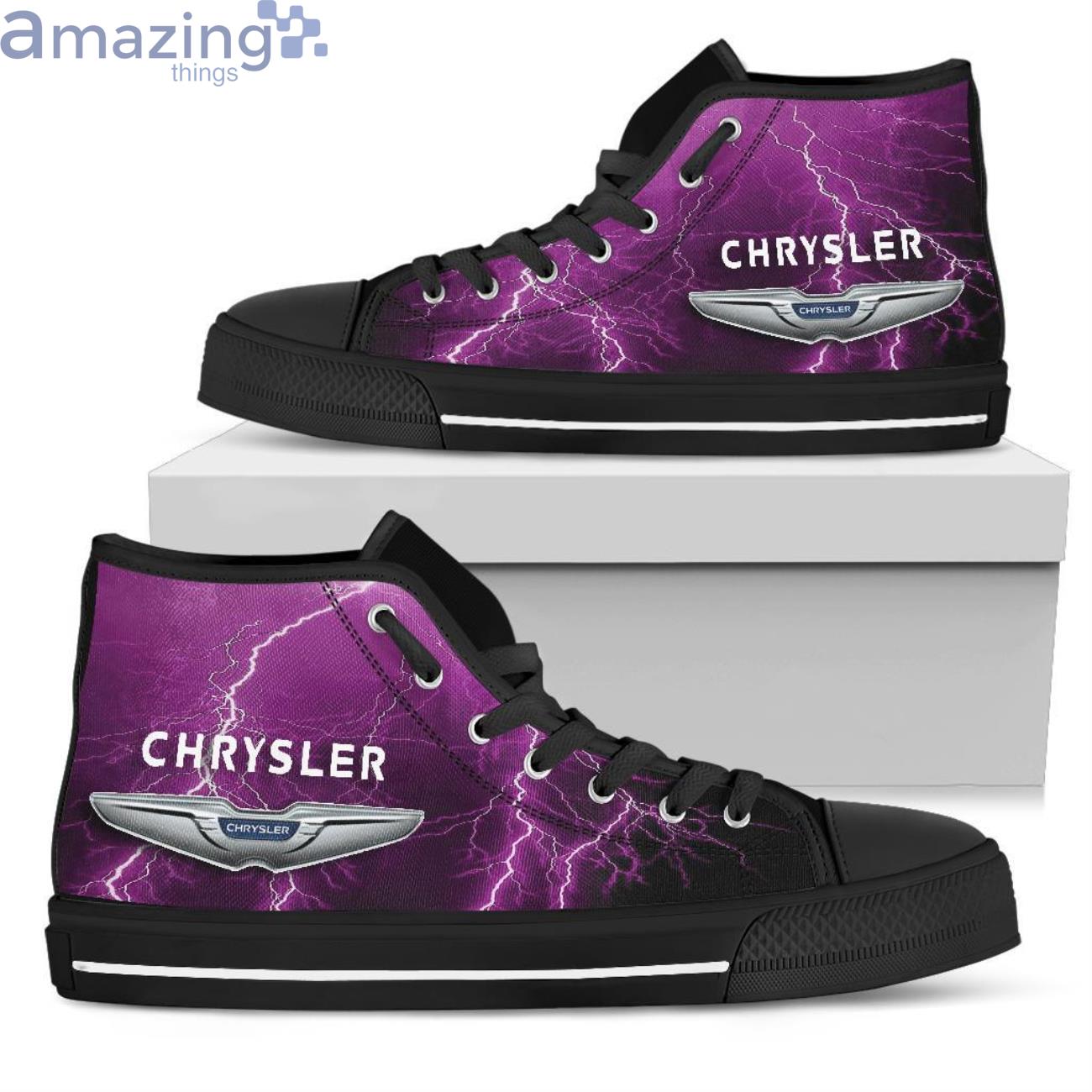 Chrysler Thunder and Lightning Pink High Top Shoes Product Photo 1