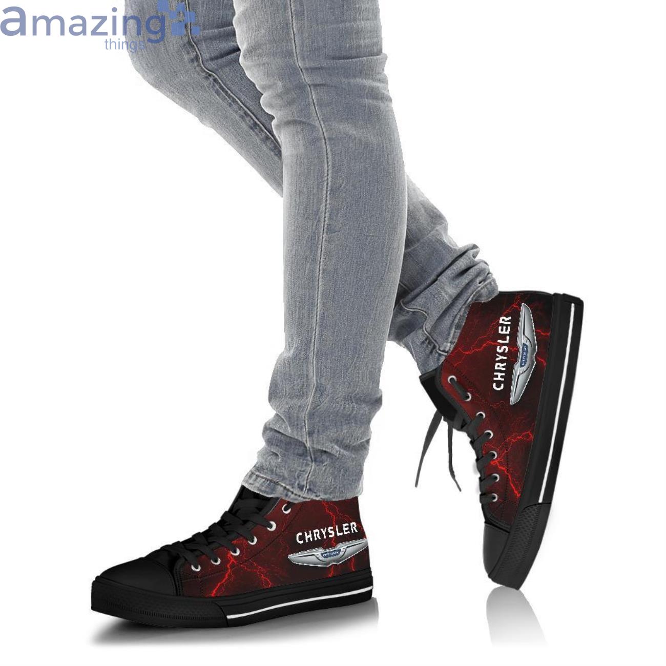 Chrysler Thunder and Lightning Red High Top Shoes image Chrysler Thunder and Lightning Red High Top Shoes Product Photo 5