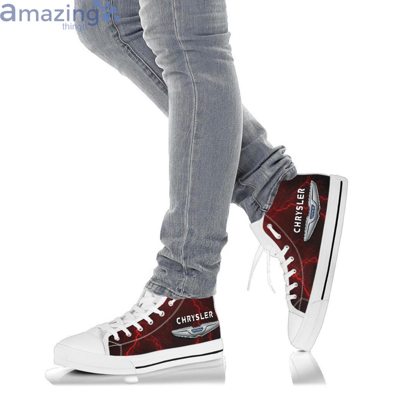 Chrysler Thunder and Lightning Red High Top Shoes image Chrysler Thunder and Lightning Red High Top Shoes Product Photo 10