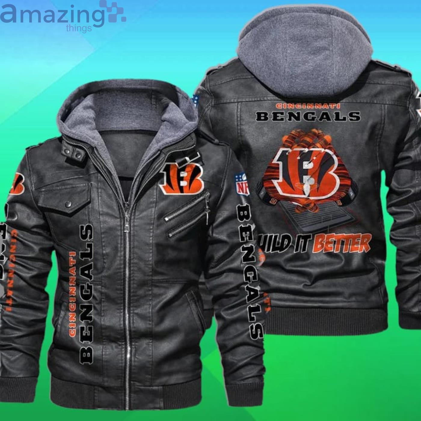 Cincinnati Bengals Nfl Wild It Better 2D Leather Jacket