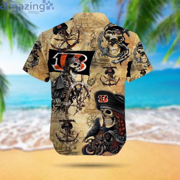 Cincinnati Bengals Pirates Fans Pirates Skull Hawaiian Shirtproduct photo 3