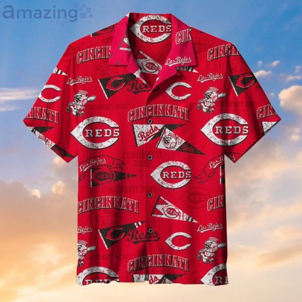 Cincinnati Reds Logo Sport Lover Red Hawaiian Shirt Product Photo 1