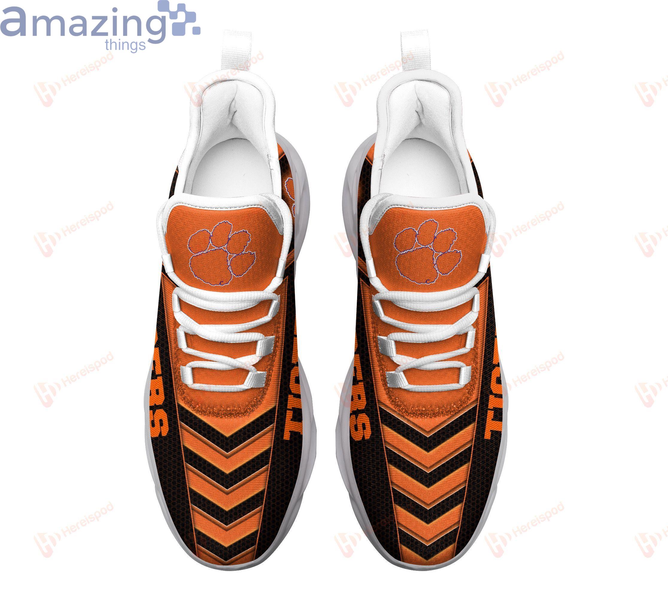 Clemson Tigers Max Soul Sneaker Custom Name Shoes Product Photo 2