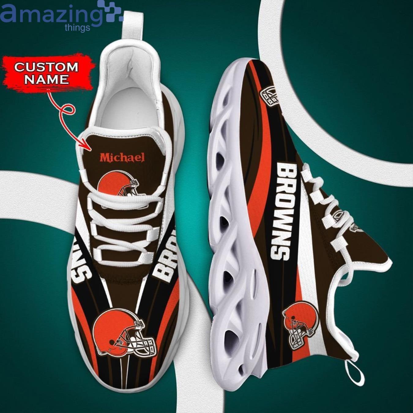 Cleveland Browns Max Soul Sneaker Custom Name Product Photo 1