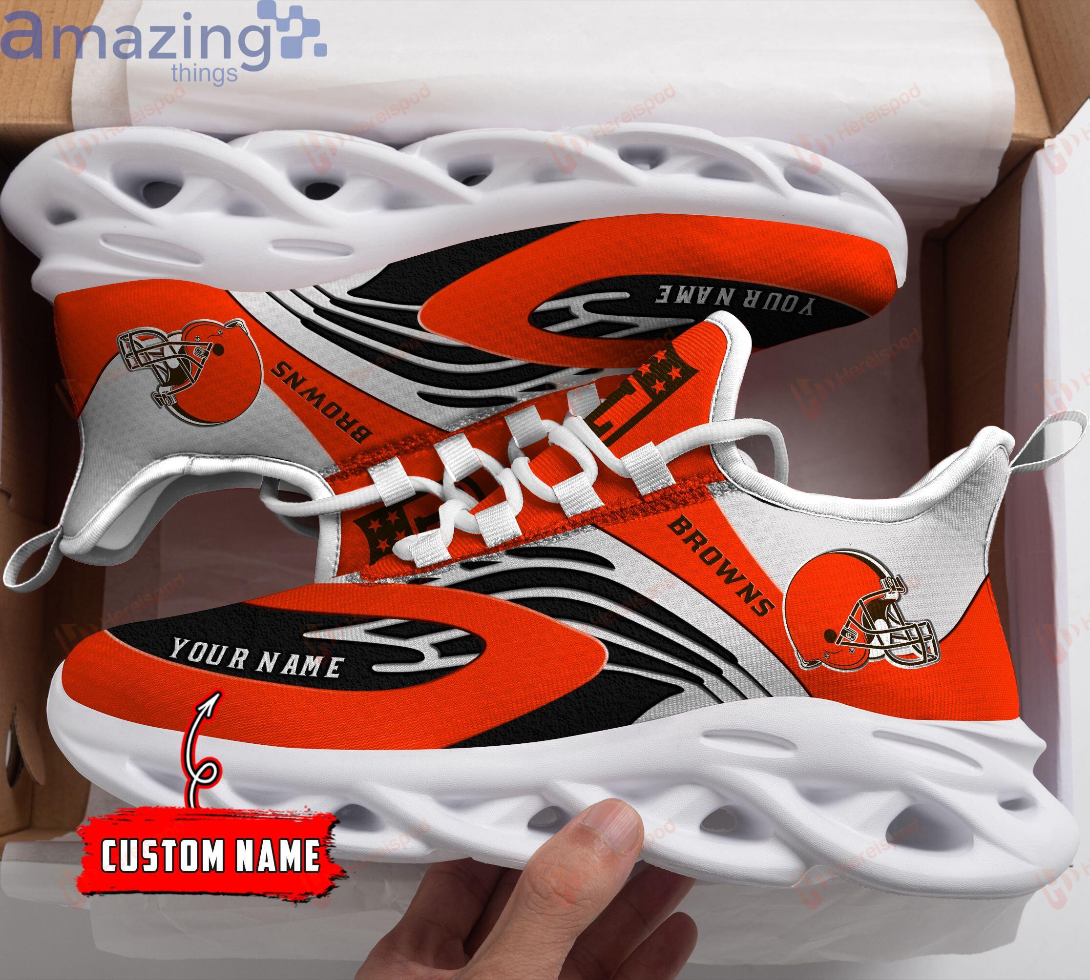 Cleveland Browns Nfl Max Soul Sneaker Custom Name Product Photo 2