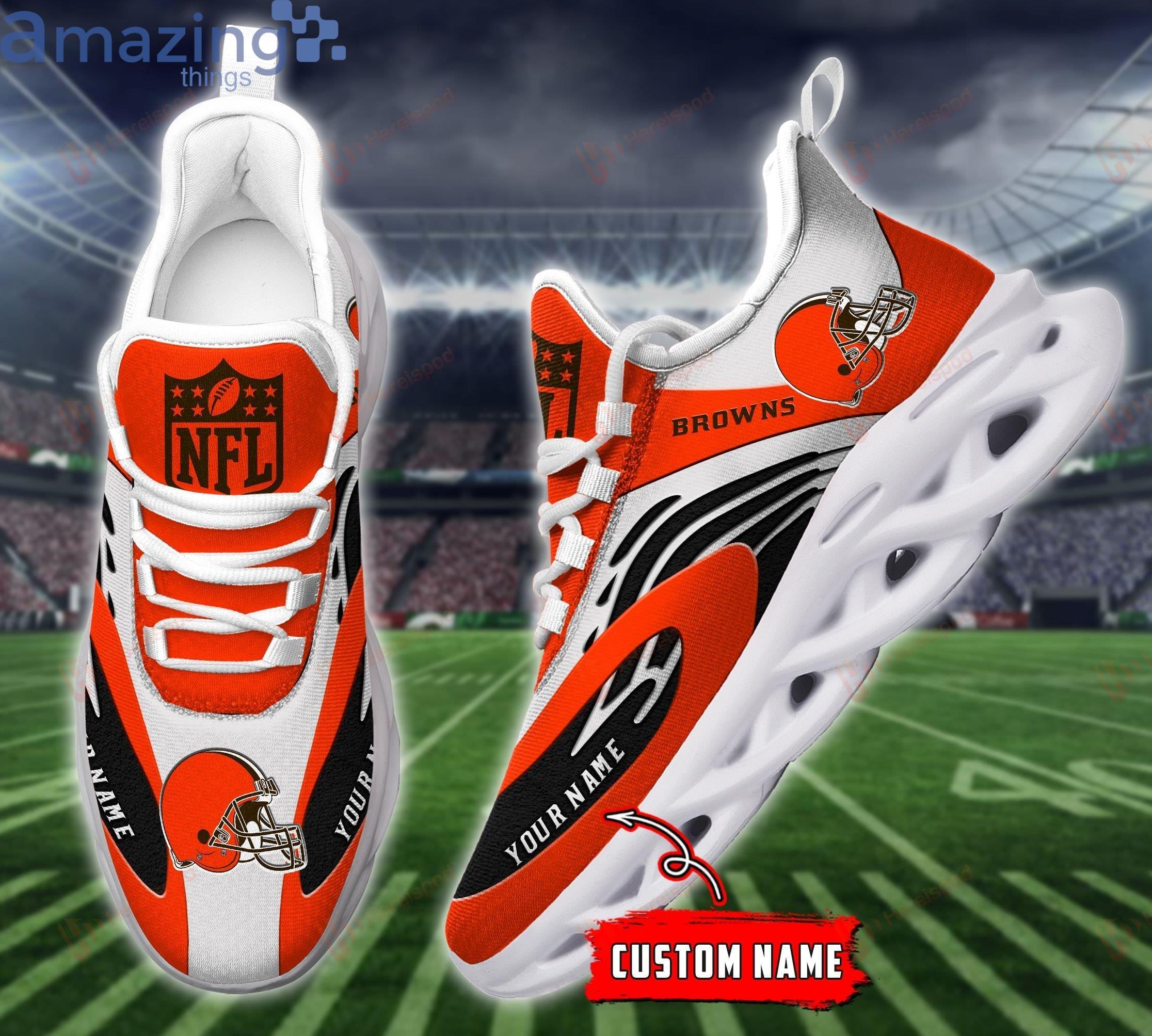 Cleveland Browns Nfl Max Soul Sneaker Custom Name Product Photo 1
