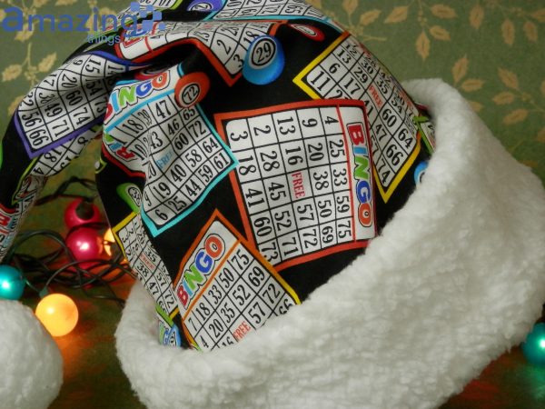 Colorful Bingo Game Cards Christmas Santa Hat For Adult And Child Product Photo 1