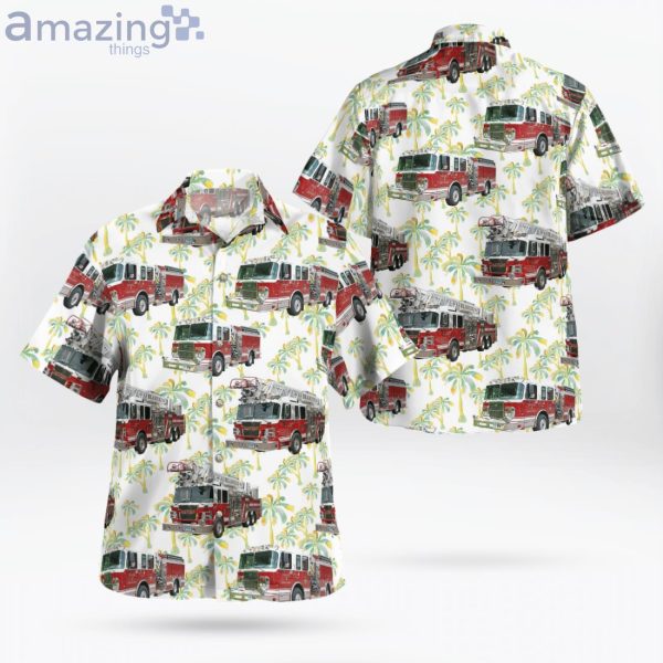 Connecticut Branford Fire Department Coconut Hawaiian Shirt Product Photo 1