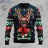 Cool French Bulldog Christmas Light Ugly Christmas Sweater