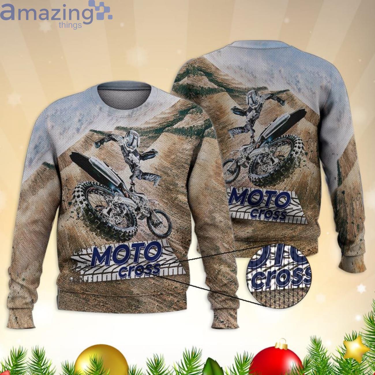 Cool Motocross 3D All Over Printed Sweater Product Photo 1
