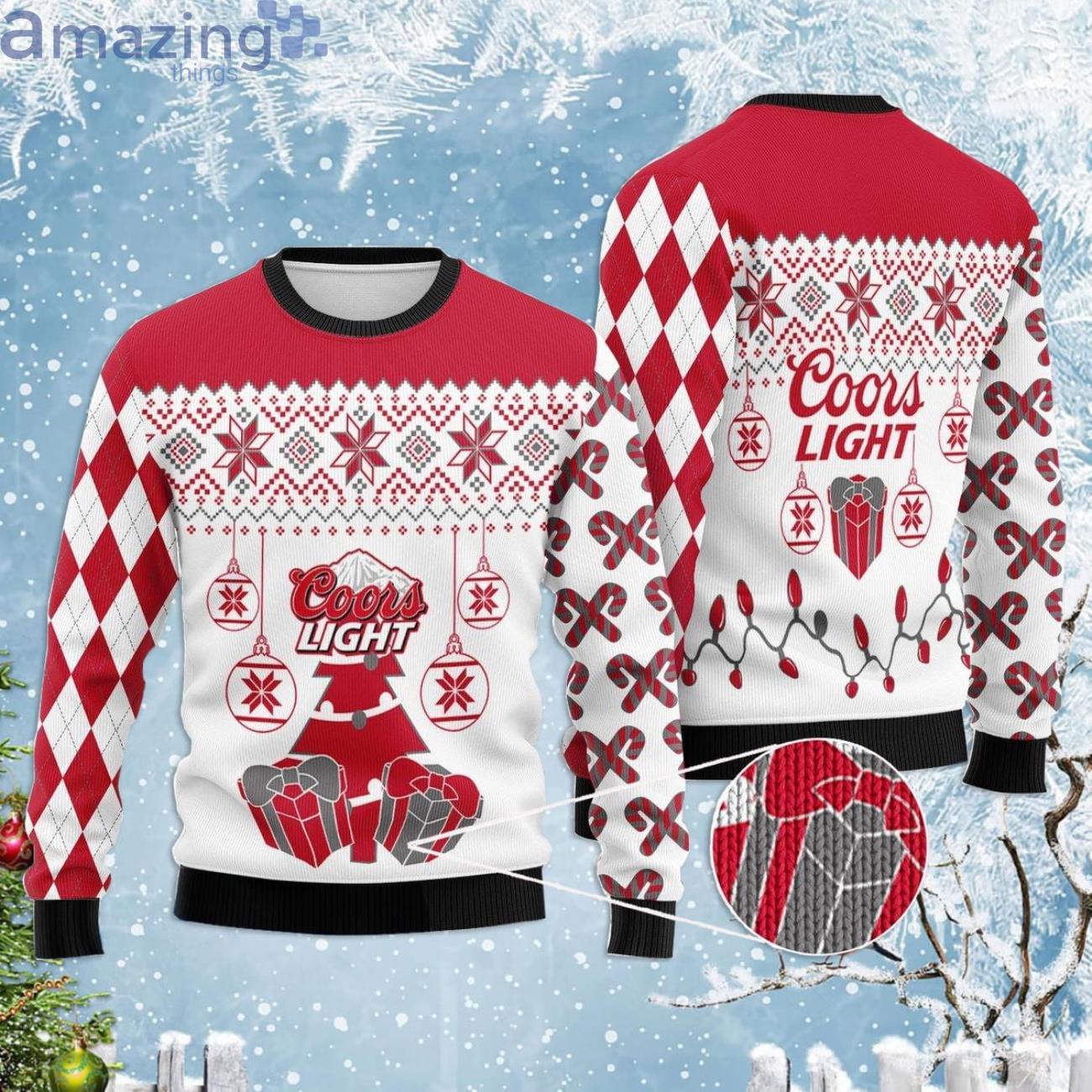 Coors Light Christmas Gift Ugly Christmas Sweater Product Photo 1