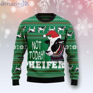 Cow Not Today Heifer Funny Gift Ugly Christmas Sweater Product Photo 1