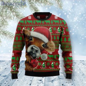 Cow Xmas Cow Loevr Cute Gift Ugly Christmas Sweater Product Photo 1