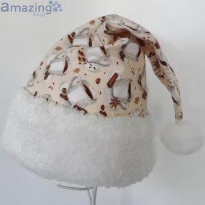 Cup Of Tea Or Coffee Christmas Santa Hat For Adult And Child Product Photo 2