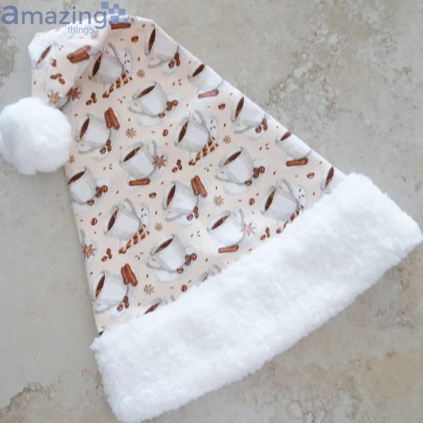 Cup Of Tea Or Coffee Christmas Santa Hat For Adult And Child Product Photo 3