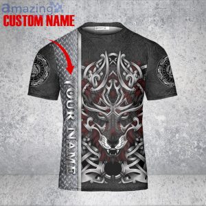 Custom Name Better To Be A Wolf Of Odin Than A Lamb Of God Viking 3D T-Shirt Viking Product Photo 2