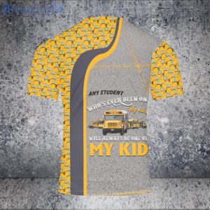 Custom Name Bus Driver Always Be One Of My Kid School 3D T-Shirt Product Photo 2