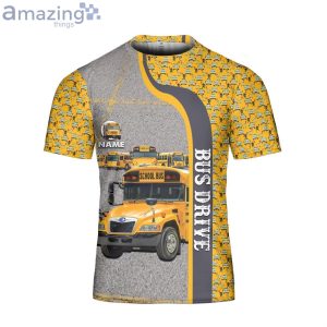 Custom Name Bus Driver Always Be One Of My Kid School 3D T-Shirt Product Photo 4