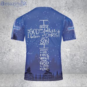 Custom Name I Believe In God Jesus 3D T-Shirt Christ Cross Christian Shirt Women Love Jesus Gift Product Photo 3