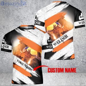 Custom Name Proud Welder 3D T-Shirt Welder Shirt Welding 3D T-Shirt Product Photo 2