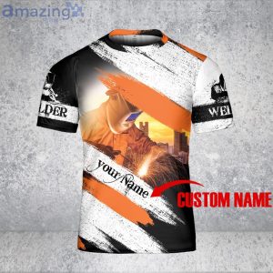 Custom Name Proud Welder 3D T-Shirt Welder Shirt Welding 3D T-Shirt Product Photo 4