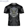 Custom Name Skull Warrior I’m A Heathen Viking 3D T-Shirt Viking Shirt Halloween Viking Gift
