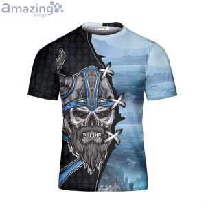 Custom Name Skull Warrior Viking Dad Shirt Viking 3D T-Shirt Viking Shirt Gift For Viking Lover Product Photo 1