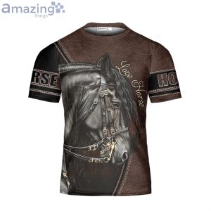 Custom Name Stallion Arabian Black Horse Shirt Horse 3D T-Shirt Gift For Horse Lover Horse Product Photo 1