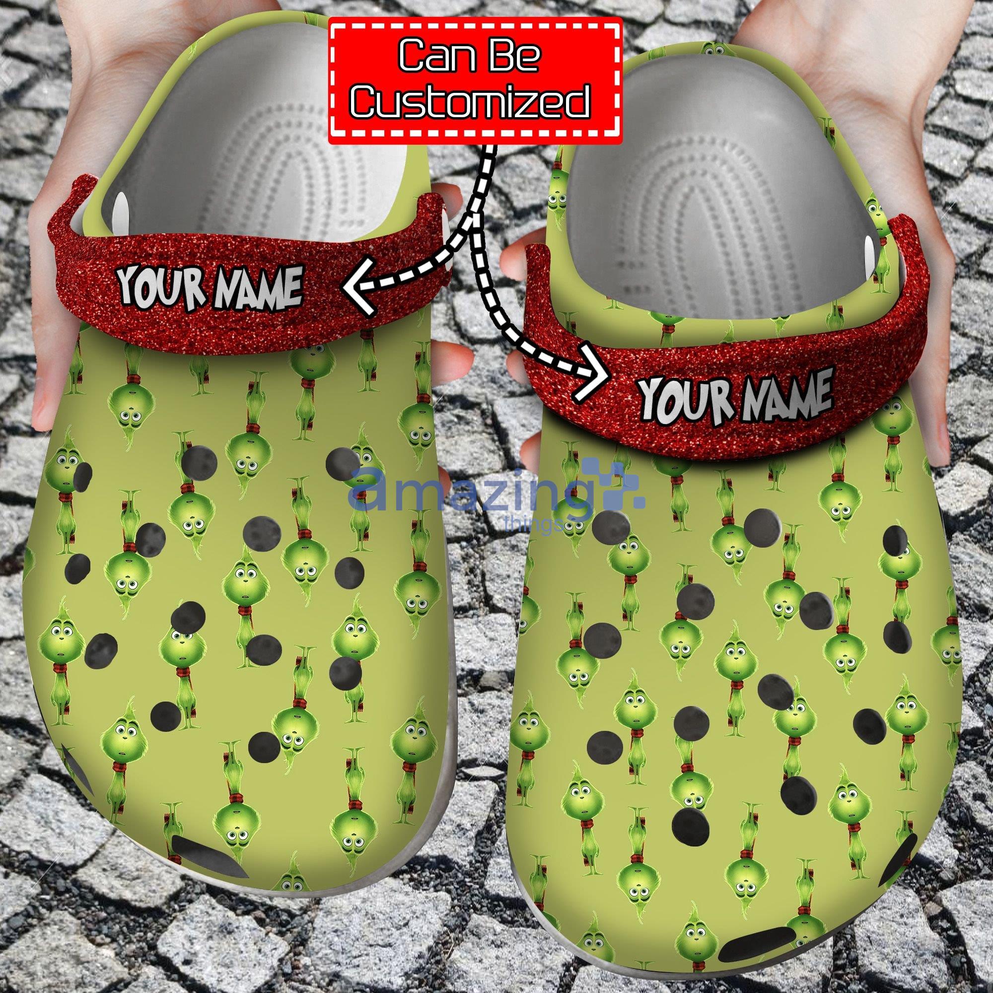Custom Name The Grinch Funny Christmas Clog For Men And Women Product Photo 1