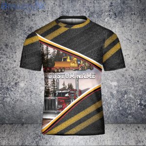 Custom Name Trucker Father Special Dad Wild Style 3D T-Shirt Product Photo 3