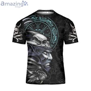 Custom Name Viking 3D T-Shirt Unisex Viking Warrior Skull Shirt Vikings Shirt Product Photo 1