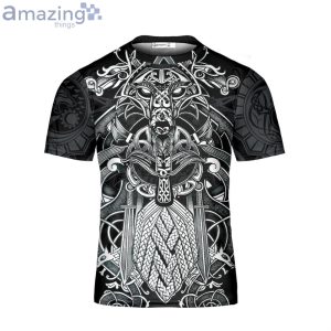 Custom Name Viking Shirt I Am The Man Of The Norse Tattoo Skull Viking 3D T-Shirt Viking Dad Gift Product Photo 1