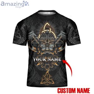 Custom Name Viking Warrior 3D T-Shirt No Mercy Viking Man Shirt Vikings Shirt Viking Dad Gift Product Photo 3