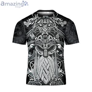 Custom Name Vikings I Am The Man Of The Norse Tattoo Skull Viking Unisex 3D T-Shirt Product Photo 3