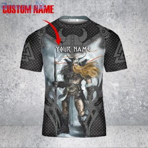 Custom Name Warrior I Never Lose Viking 3D T-Shirt Viking Shirt Viking Love Viking Gift Product Photo 2