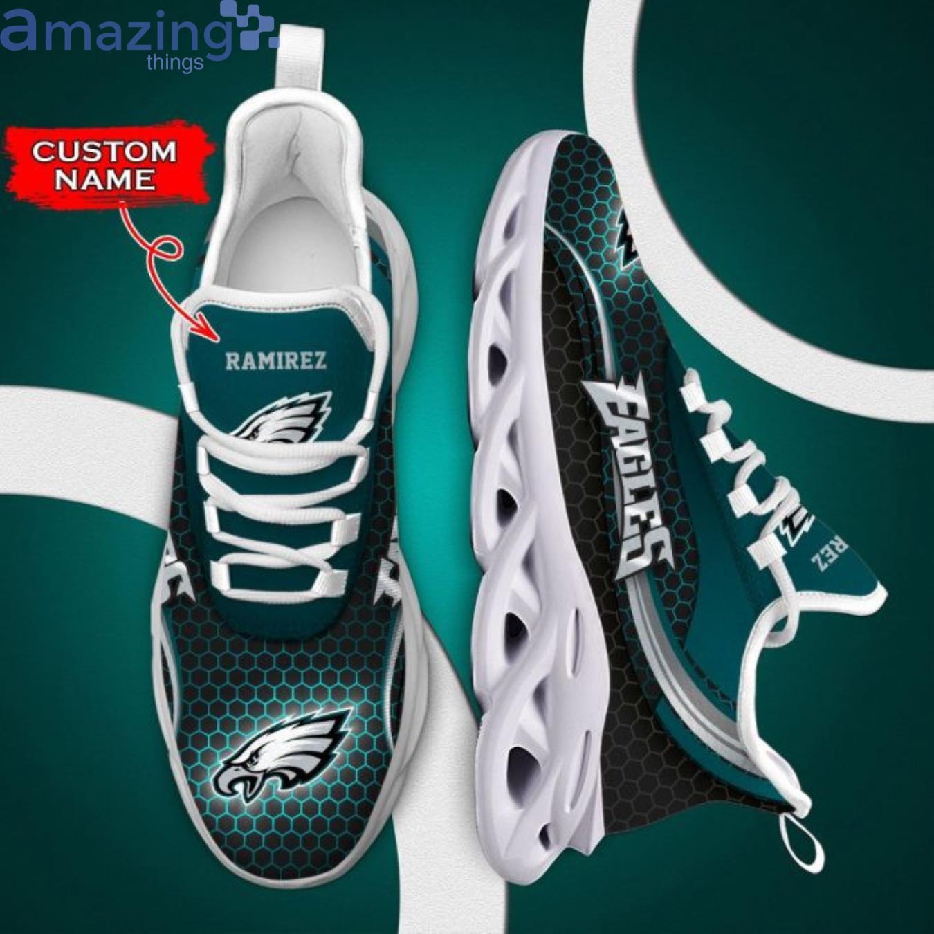 Customized Nfl Philadelphia Eagles Max Soul Sneaker Custom Name Shoes Product Photo 2