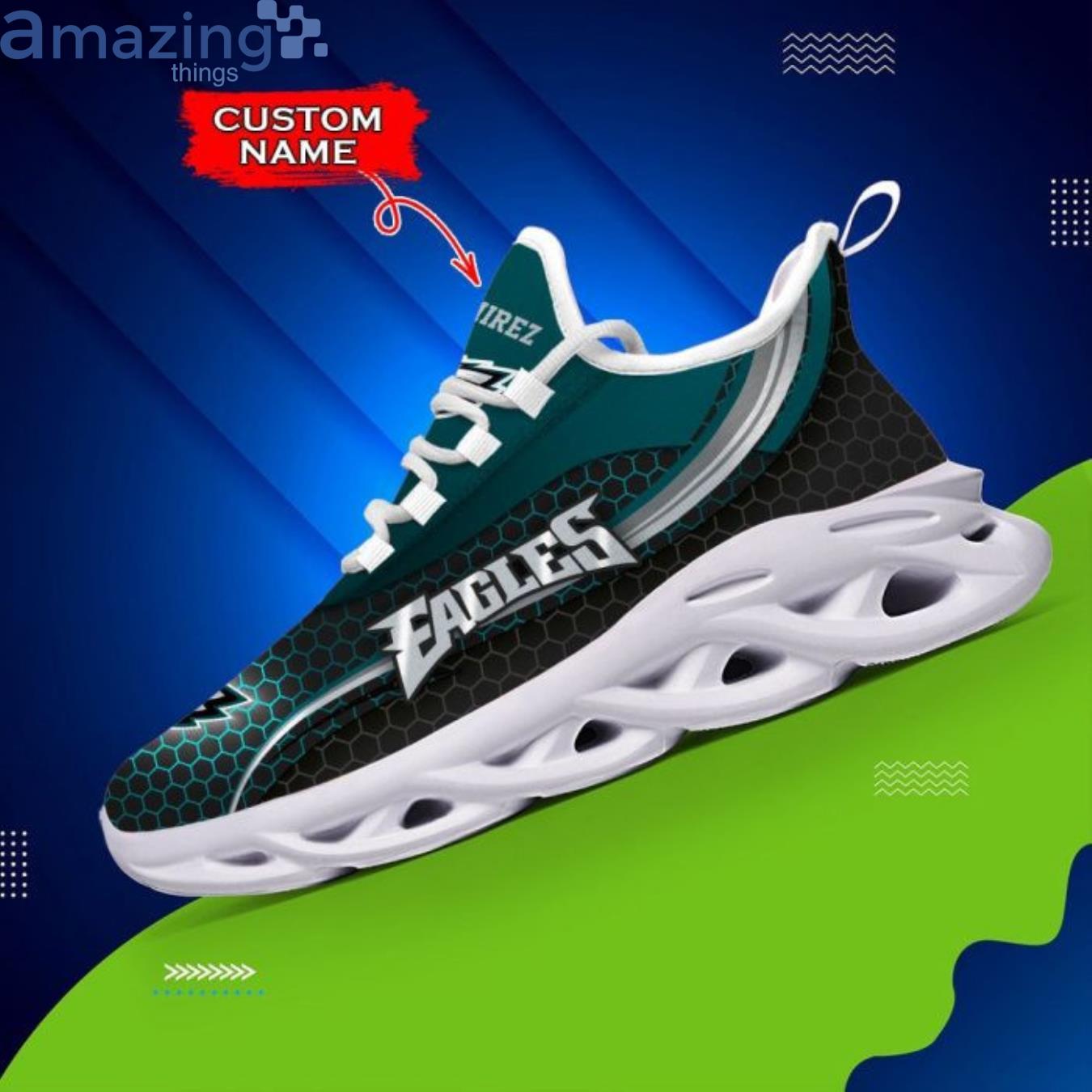 Customized Nfl Philadelphia Eagles Max Soul Sneaker Custom Name Shoes