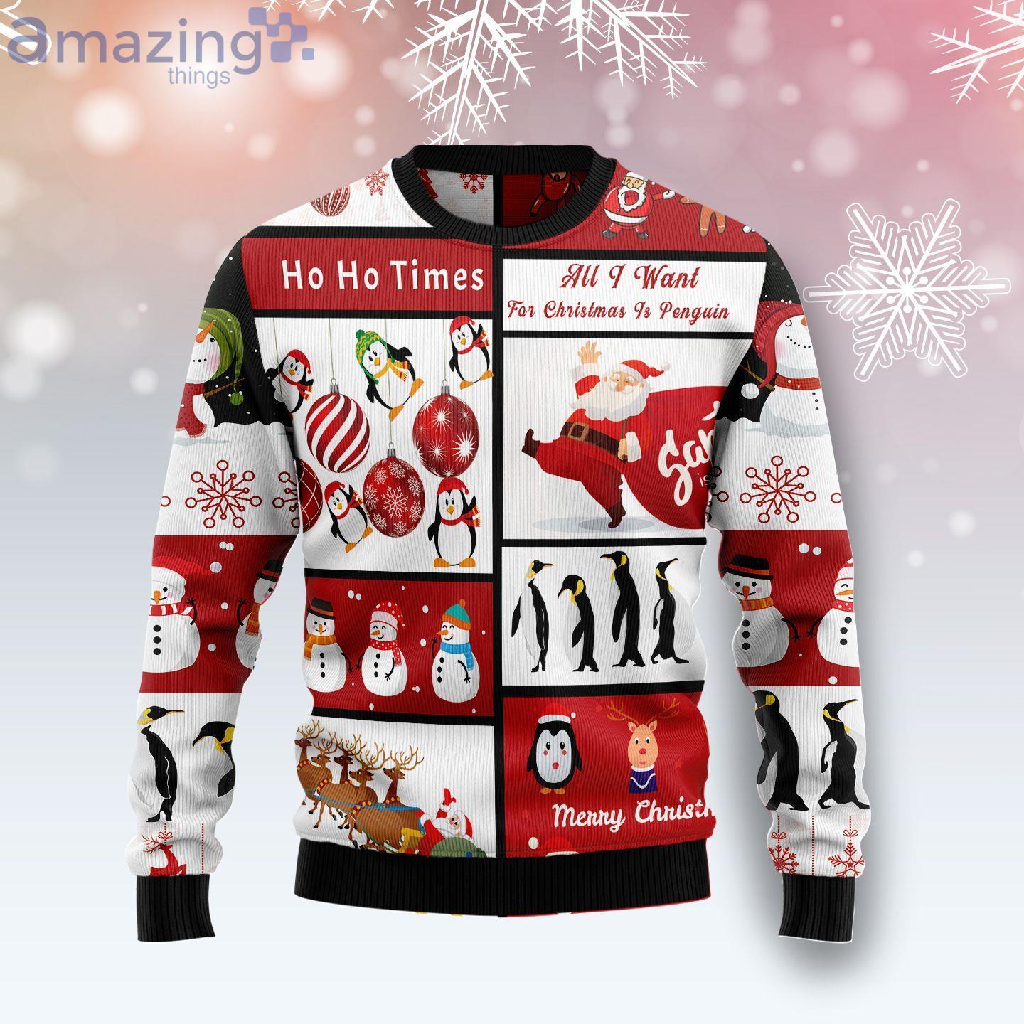 Cute Penguin Santa Claus Cute Gift Ugly Christmas Sweater image Cute Penguin Santa Claus Cute Gift Ugly Christmas Sweater Product Photo 1 Product photo 1