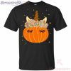 Cute Unicorn Pumpkin Halloween T-Shirt